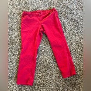 Michael KORS RED JEANS women’s 20 W, 20W, plus size pants, Must wash separately.